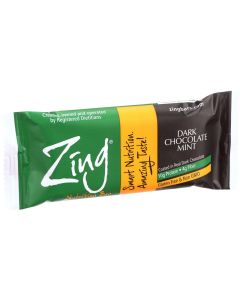 Zing Bars Nutrition Bar - Dark Chocolate Sunflower Mint - Nut Free - 1.76 oz Bars - Case of 12