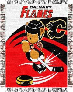 The Northwest Company Flames 044 baby 36"x 46" Triple Woven Jacquard Throw (NHL) - Flames 044 baby 36"x 46" Triple Woven Jacquard Throw (NHL)