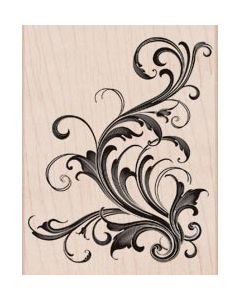 Hero Arts Mounted Rubber Stamp 4.5"X5.75"-Fabulous Flourish