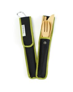 To-Go Ware Bamboo Utensil Set - Black - 4 Piece