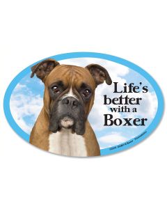 Prismatix Decal Cat & Dog Magnets-Boxer