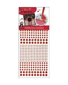 Hot Off The Press Dazzles Stickers-Jewels-Red