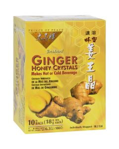 Prince of Peace Ginger Honey Crystals - 10 Tea Bags