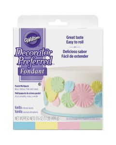 Wilton Decorator Preferred Fondant 4.4oz 4/Pkg-Pastel