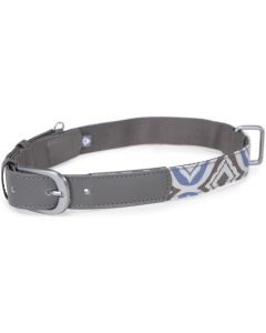 Worldwise Loved Ones Fashion Dog Collar W/Tag Silencer - Large-Blue