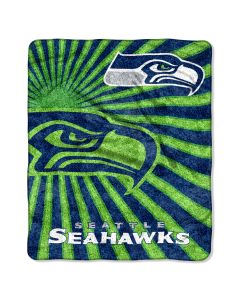 The Northwest Company Seahawks  50x60 Sherpa Throw - Strobe Series