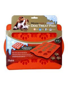 Hugs Pet Products Silicone Baking Tray - Paw Print Orange 12" x 10"