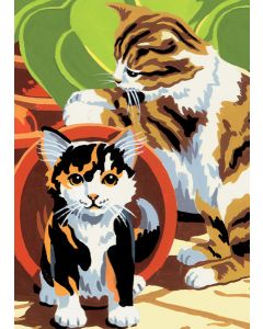 Royal Brush Mini Paint By Number Kit 5"X7"-Kittens - Junior