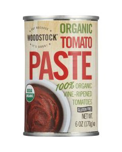 Woodstock Tomato Paste - Organic - 6 oz - case of 24