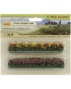 SCP Flower Hedges 5"X.375"X.625" 4/Pkg-
