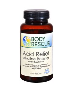Peelu Body Rescue Acid Relief Alkaline Booster - 60 Capsules