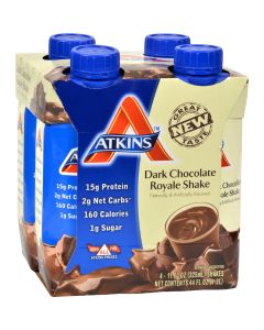 Atkins Advantage RTD Shake Dark Chocolate Royale - 11 fl oz Each / Pack of 4