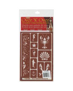 Armour Products Over 'N' Over Reusable Stencils 5"X8"-Under The Sea