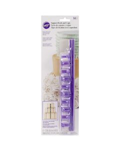Wilton Support Rods & Caps-10 Flanges & 4 Straws