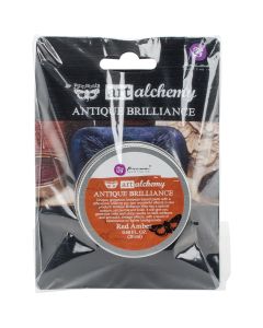 Prima Marketing NEW! Finnabair Art Alchemy Antique Brilliance Wax .68 Fluid Ounce-Red Amber