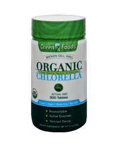Green Foods Organic Chlorella - 200 mg - 300 Tablets