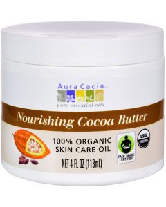 Aura Cacia Organic Cocoa Butter - 4 oz