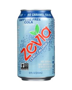 Zevia Soda - Zero Calorie - Cola - Caffeine Free - Can - 6/12 oz - case of 4