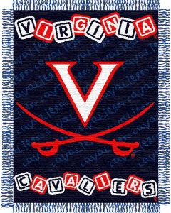 The Northwest Company Virginia  baby 36"x 46" Triple Woven Jacquard Throw (College) - Virginia  baby 36"x 46" Triple Woven Jacquard Throw (College)