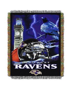 The Northwest Company Ravens  "Home Field Advantage" 48x60 Tapestry Throw
