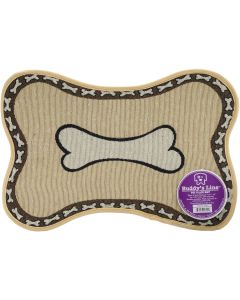 Buddy's Line Signature Placemats 13"X19"-Bone Shape W/White Bone