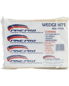 Pinepro Pine Car Derby Kits Bulk Pack-Wedge