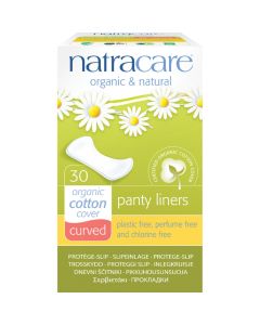Natracare Natural Curved Panty Liners - 30 Pack
