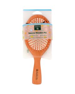 Earth Therapeutics Natural Wooden Pin Massage Brush Large - 1 Brush