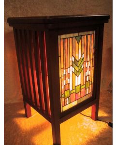 Warehouse of Tiffany Tiffany-style Mission Design Corner Table Lamp