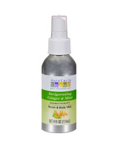 Aura Cacia Aromatherapy Mist Ginger Mint - 4 fl oz