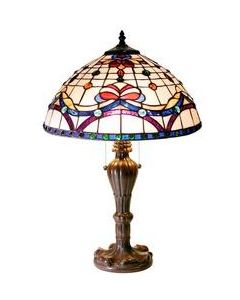 Warehouse of Tiffany Tiffany-Style Ribbon Design Table Lamp