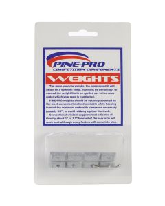 Pinepro Pine Car Derby Weights 1oz 8/Pkg-Rectangle