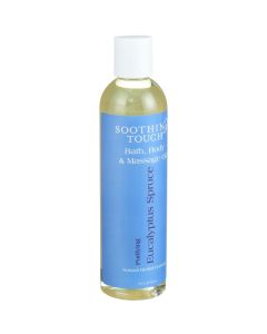 Soothing Touch Bath Body and Massage Oil - Purifying - Eucalyptus Spruce - 8 oz