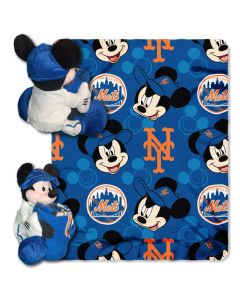The Northwest Company Mets  -Disney 40x50 Fleece Throw w/ 14" Plush Mickey Hugger