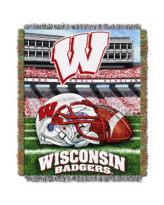 The Northwest Company Wisconsin College "Home Field Advantage" 48x60 Tapestry Throw