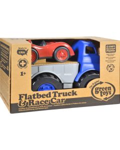 Green Toys Flatbed Truck with Red Racecar