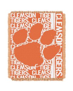The Northwest Company Clemson College 48x60 Triple Woven Jacquard Throw - Double Play Series