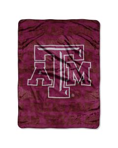 The Northwest Company Texas A&M Micro Grunge  Micro 46x60 Raschel Throw (College) - Texas A&M Micro Grunge  Micro 46x60 Raschel Throw (College)