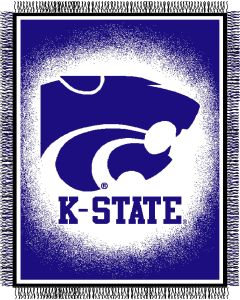 The Northwest Company Kansas State "Focus" 48"x60" Triple Woven Jacquard Throw (College) - Kansas State "Focus" 48"x60" Triple Woven Jacquard Throw (College)