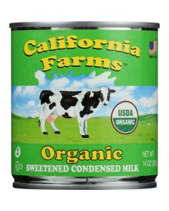 California Farms Condensed Milk - Organic - Sweetened - 14 oz - case of 24