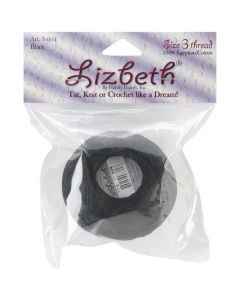 Handy Hands Lizbeth Cordonnet Cotton Size 3-Black