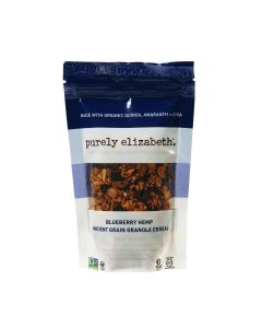 Purely Elizabeth Ancient Grain Granola Cereal - Blueberry Hemp - 2 oz - Case of 8