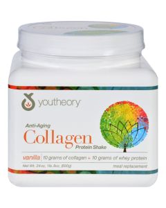 Youtheory Protein Shake - Collagen - Anti-Aging - Vanilla - 24 oz