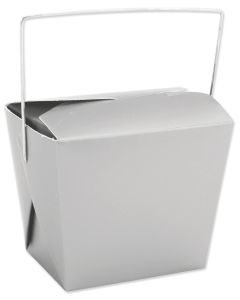 Darice Noodle Boxes 8oz 5/Pkg-Silver Metallic