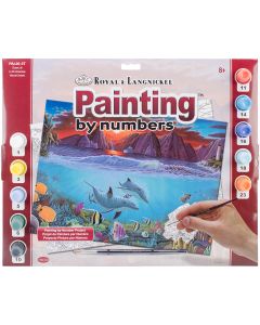 Royal Brush Paint By Number Kit 15.375"X11.25"-Ocean Life