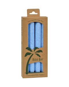 Aloha Bay Palm Tapers Light Blue Candles - Unscented - 4 Pack