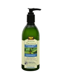 Avalon Organics Hand and Body Lotion Peppermint - 12 fl oz