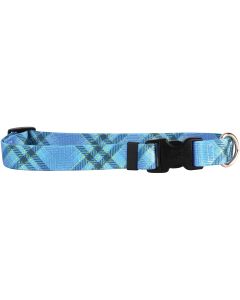 Yellow Dog Design Yellow Dog Collar Medium 14"-20"-Blue Kilt