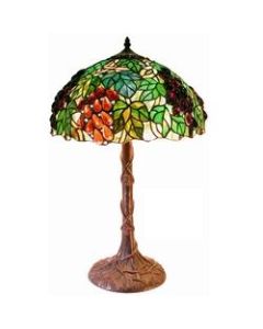 Warehouse of Tiffany Tiffany-style Jewel Grape Table Lamp