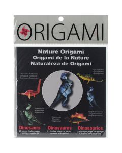 Yasutomo Fold 'Ems Origami Paper 6"X6" 21/Pkg-Dinosaurs, 7 Designs/3 Each